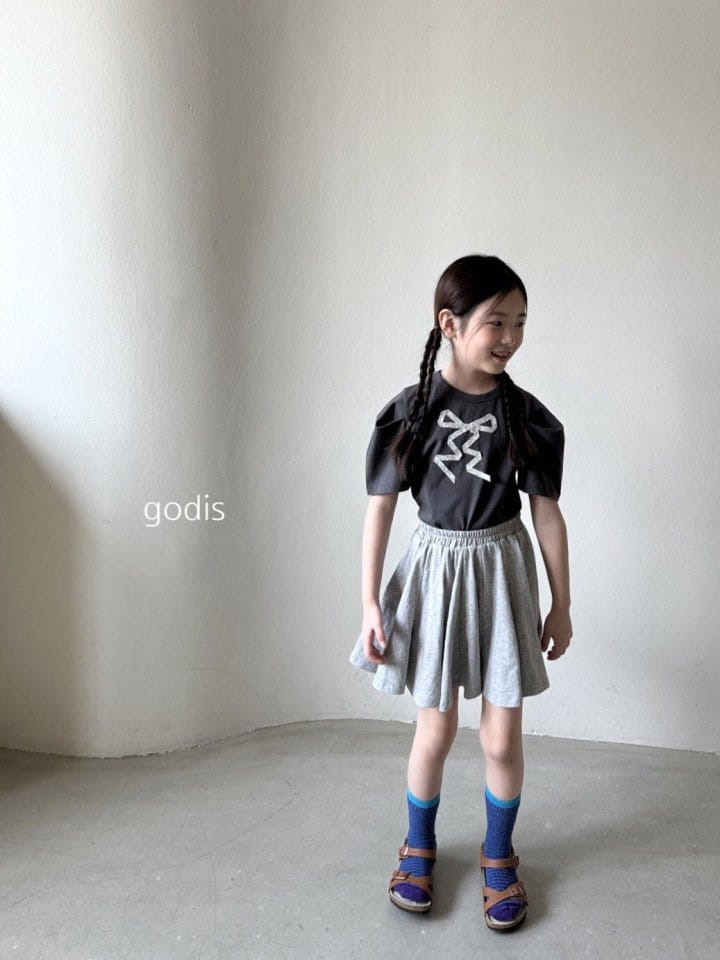 Godis - Korean Children Fashion - #designkidswear - Ribbon Blanc Tee - 11