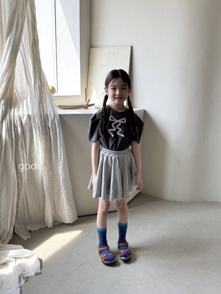 Godis - Korean Children Fashion - #magicofchildhood - Ribbon Blanc Tee - 5