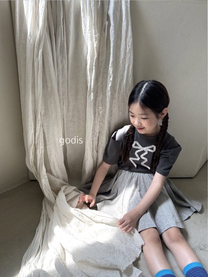 Godis - Korean Children Fashion - #prettylittlegirls - Ribbon Blanc Tee - 7