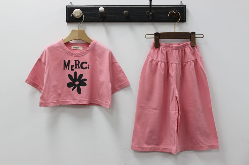 Green Tomato - Korean Children Fashion - #childofig - Merci Top Bottom Set - 11