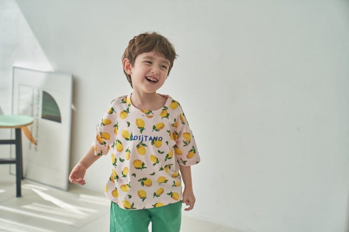 Green Tomato - Korean Children Fashion - #prettylittlegirls - Lemon Tee - 4