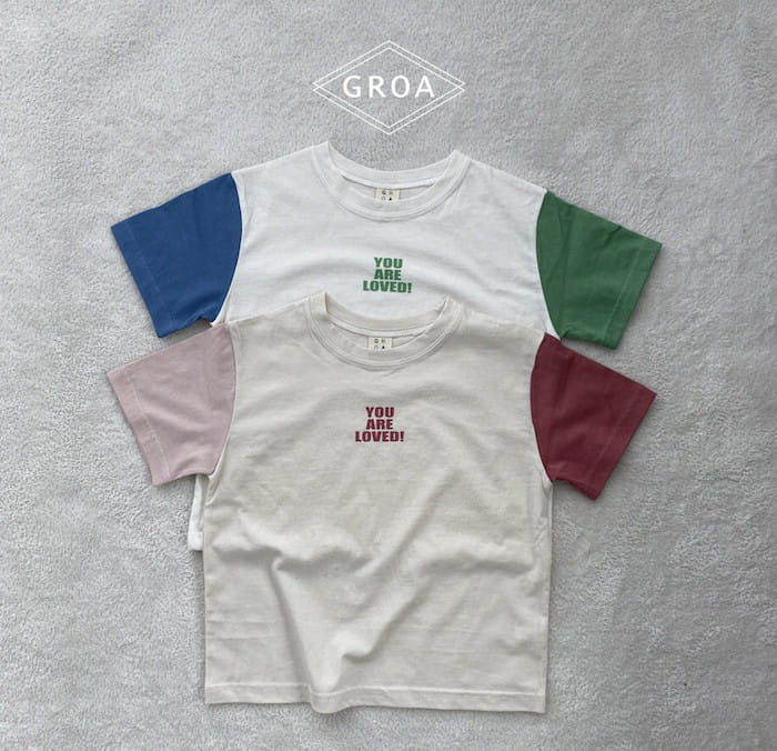 Groa - Korean Children Fashion - #childrensboutique - Loved Color Tee - 9