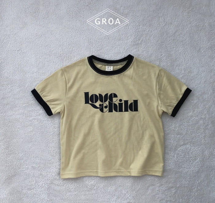 Groa - Korean Children Fashion - #kidsshorts - Child Color Tee - 2