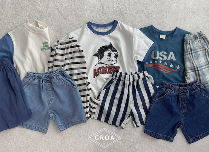 Groa - Korean Children Fashion - #kidzfashiontrend - Astro Color Tee - 3