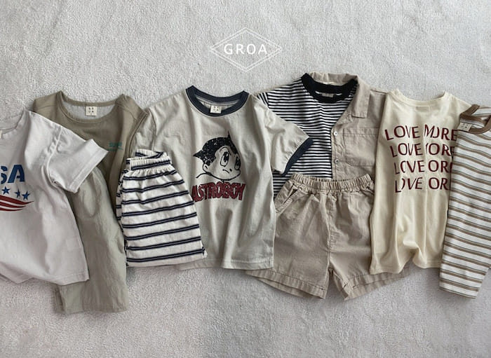 Groa - Korean Children Fashion - #littlefashionista - Astro Color Tee - 5