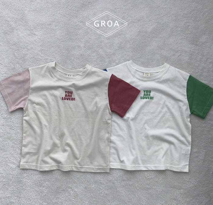 Groa - Korean Children Fashion - #magicofchildhood - Loved Color Tee - 2