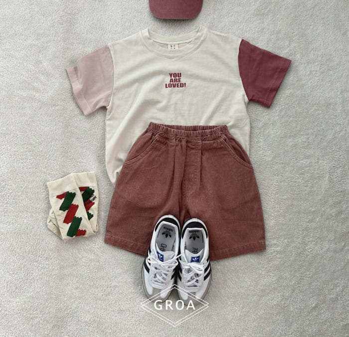 Groa - Korean Children Fashion - #todddlerfashion - Loved Color Tee - 5