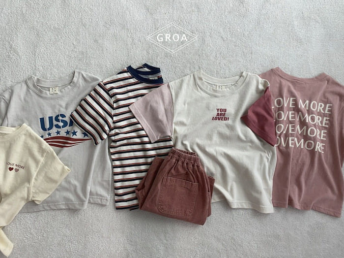 Groa - Korean Children Fashion - #prettylittlegirls - USA Short Sleeve Tee - 4