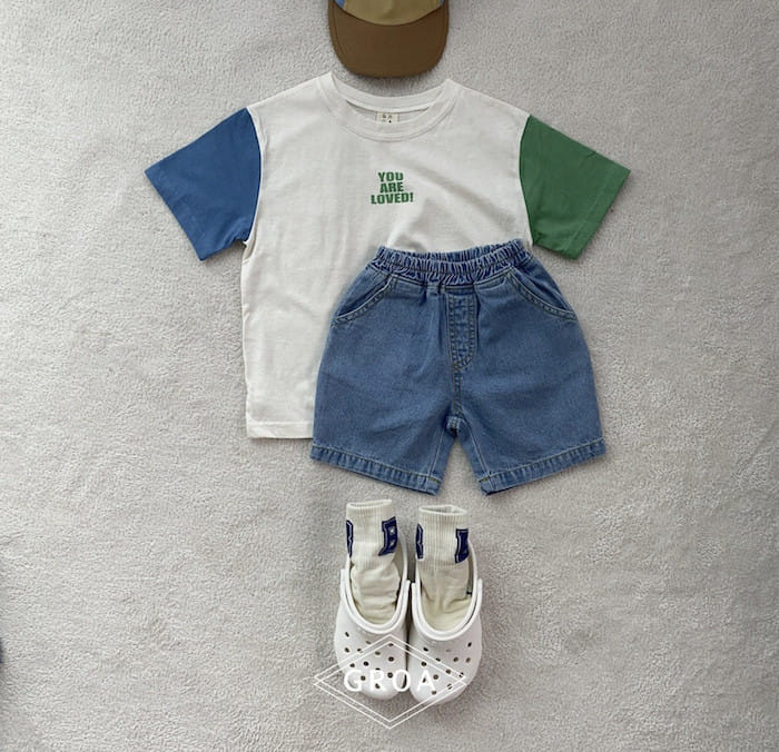 Groa - Korean Children Fashion - #toddlerclothing - Loved Color Tee - 6