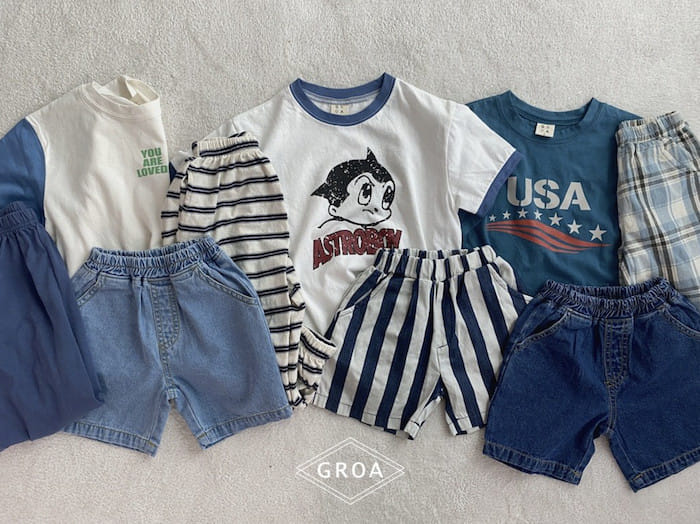 Groa - Korean Children Fashion - #toddlerclothing - USA Short Sleeve Tee - 5