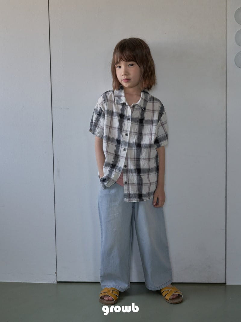 Grow B - Korean Children Fashion - #childofig - Block Shirt - 6