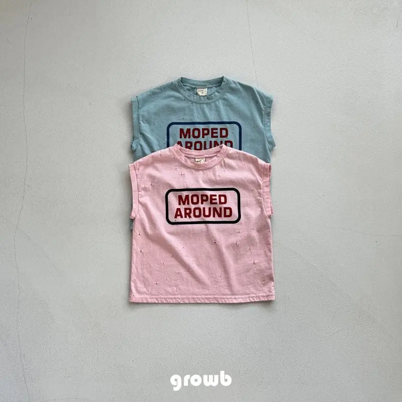 Grow B - Korean Children Fashion - #childrensboutique - Aruond Sleevelss Tee - 2