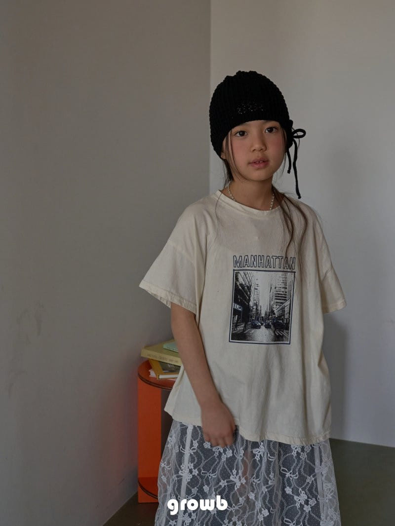 Grow B - Korean Children Fashion - #designkidswear - Manhattan Tee - 6