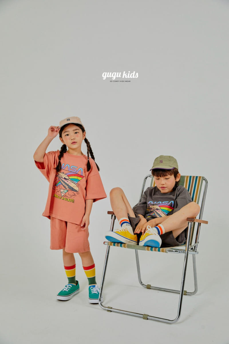 Gugu Kids - Korean Children Fashion - #childofig - Nasa Top Bottom Set - 8