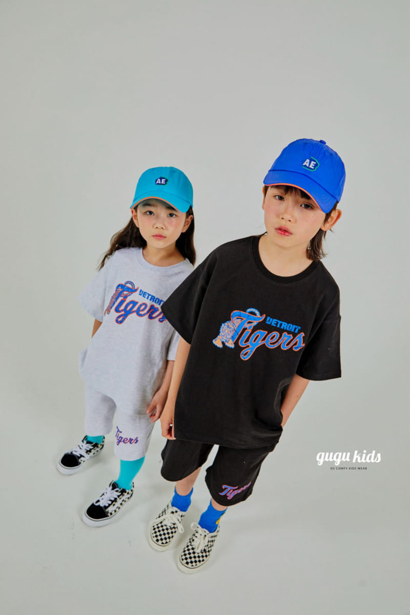 Gugu Kids - Korean Children Fashion - #childofig - Tiger Top Bottom Set - 3