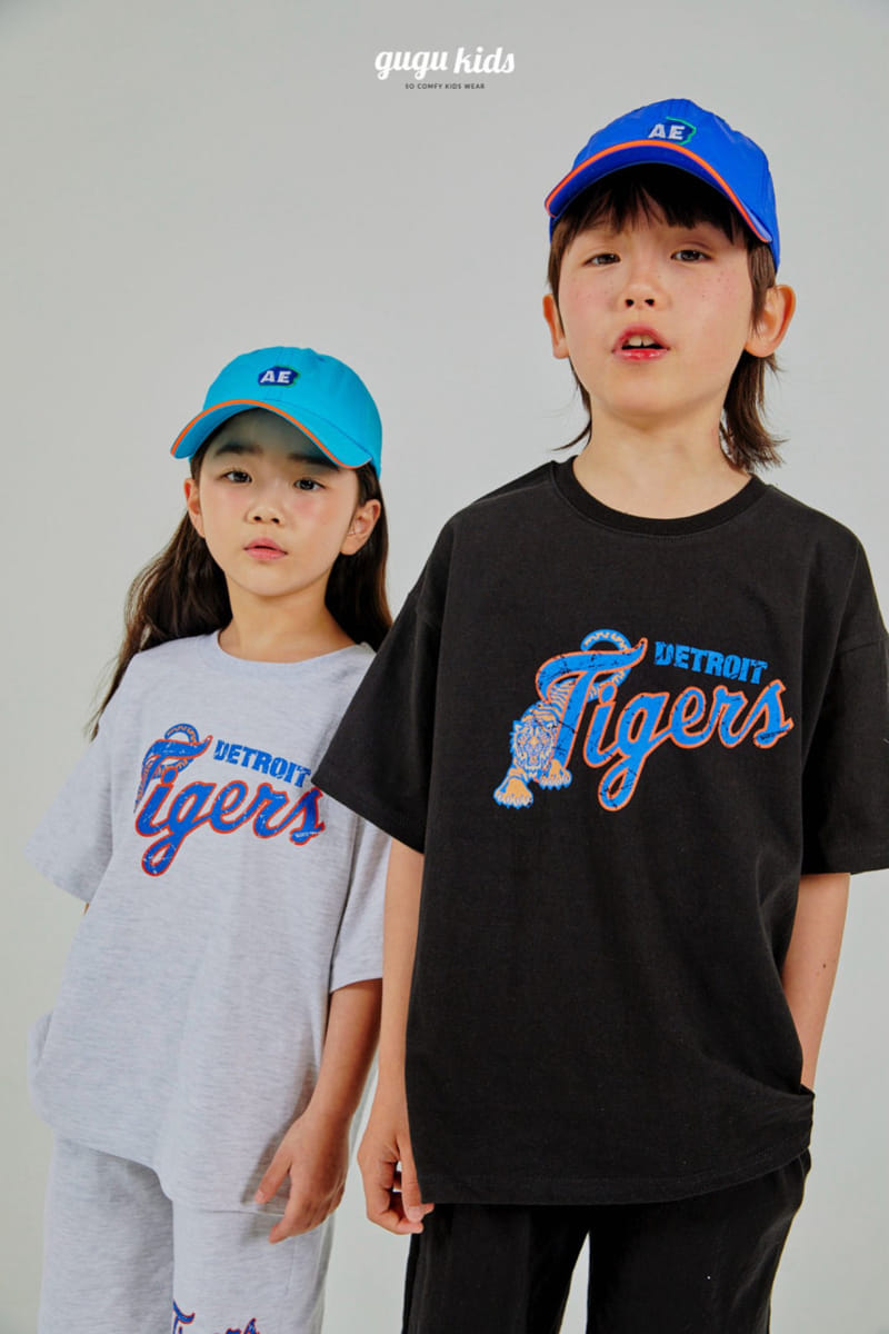 Gugu Kids - Korean Children Fashion - #childofig - Tiger Top Bottom Set - 4