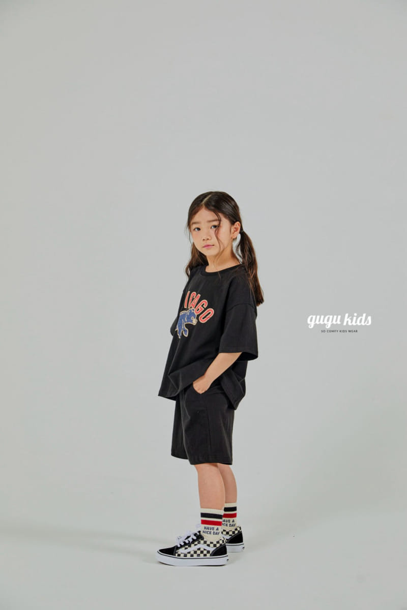 Gugu Kids - Korean Children Fashion - #childrensboutique - Chicago Bear Top Bottom Set - 3