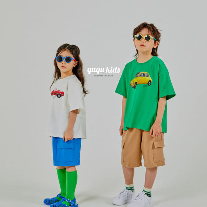 Gugu Kids - Korean Children Fashion - #designkidswear - Vintage Old Car Tee