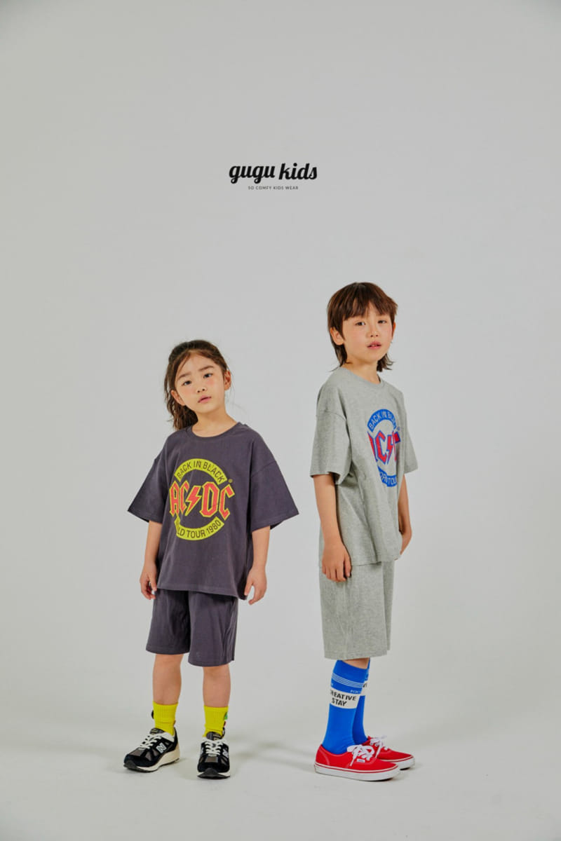 Gugu Kids - Korean Children Fashion - #designkidswear - ACDC Top Bottom Set - 6