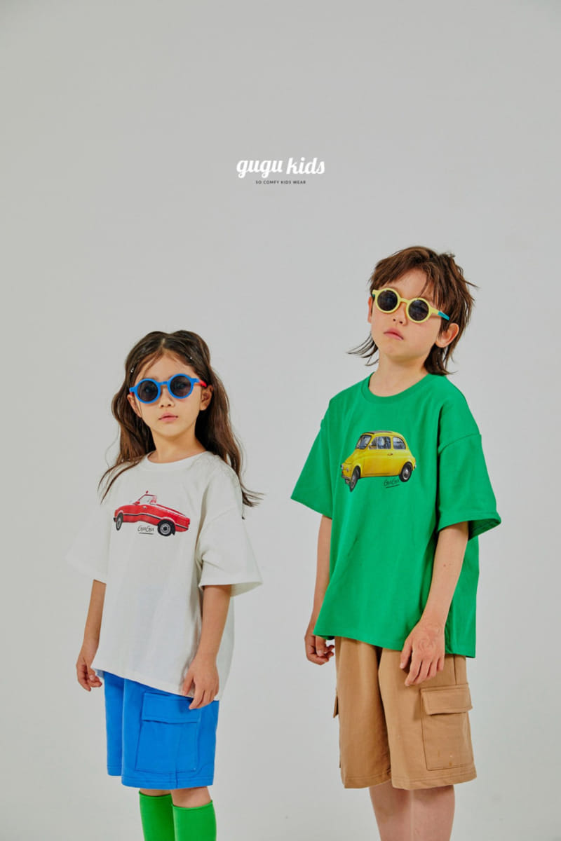 Gugu Kids - Korean Children Fashion - #discoveringself - Vintage Old Car Tee - 2