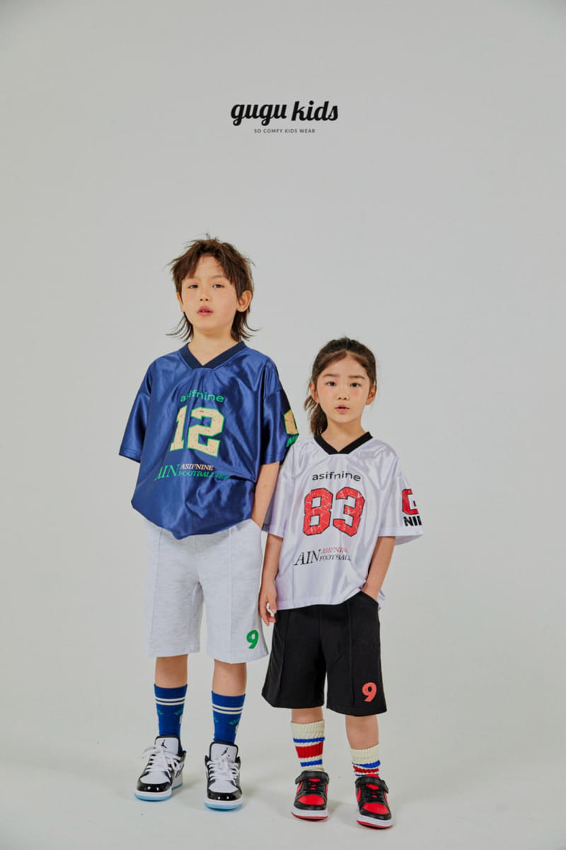 Gugu Kids - Korean Children Fashion - #kidsshorts - AIN Rugby Tee - 5