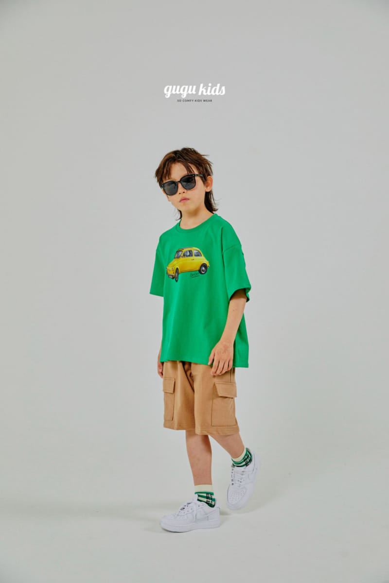 Gugu Kids - Korean Children Fashion - #kidzfashiontrend - Vintage Old Car Tee - 6