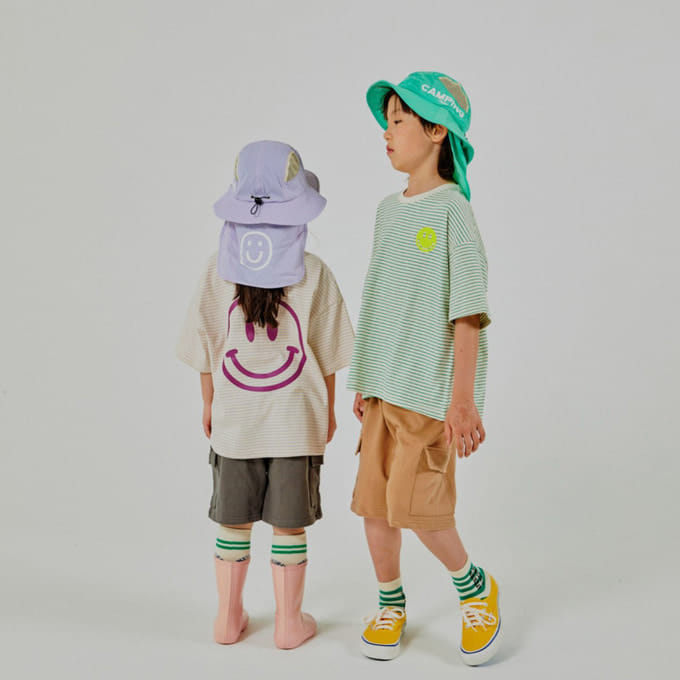 Gugu Kids - Korean Children Fashion - #kidzfashiontrend - Smile Cilt ST Tee