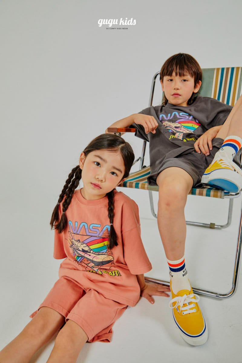 Gugu Kids - Korean Children Fashion - #magicofchildhood - Nasa Top Bottom Set - 2