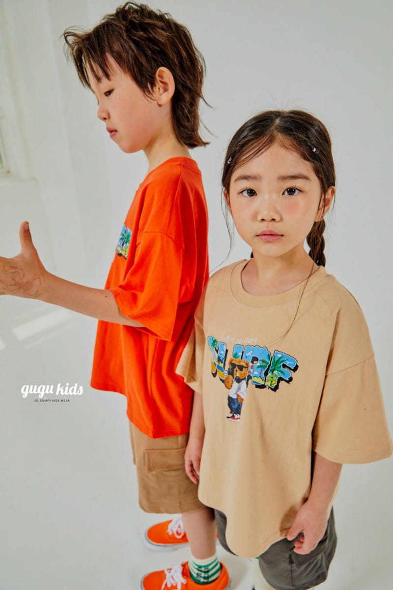 Gugu Kids - Korean Children Fashion - #minifashionista - Surf Bear Tee - 6