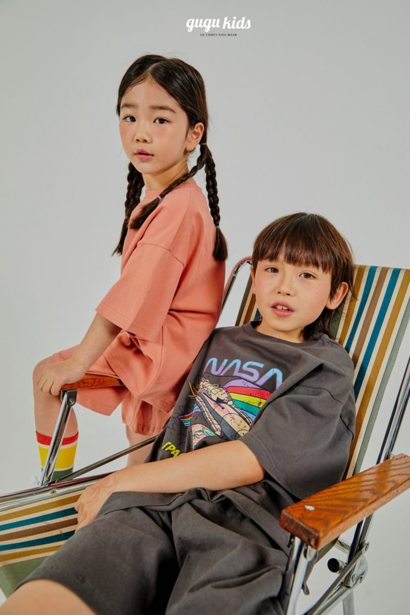 Gugu Kids - Korean Children Fashion - #minifashionista - Nasa Top Bottom Set - 4