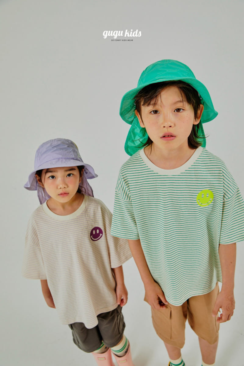 Gugu Kids - Korean Children Fashion - #stylishchildhood - Smile Cilt ST Tee - 9