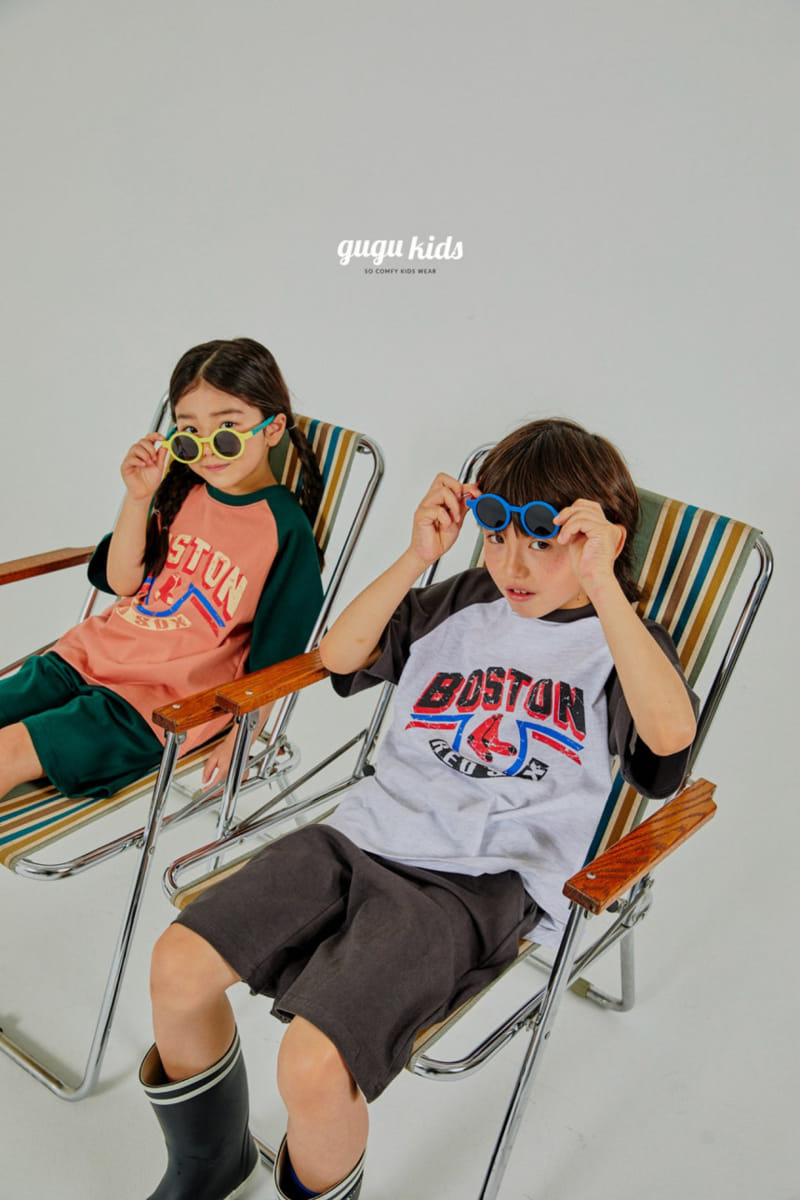 Gugu Kids - Korean Children Fashion - #todddlerfashion - Boston Raglan Top Bottom Set - 11