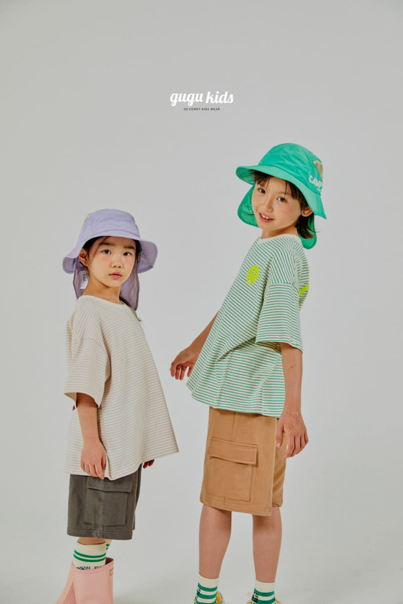 Gugu Kids - Korean Children Fashion - #todddlerfashion - Smile Cilt ST Tee - 7