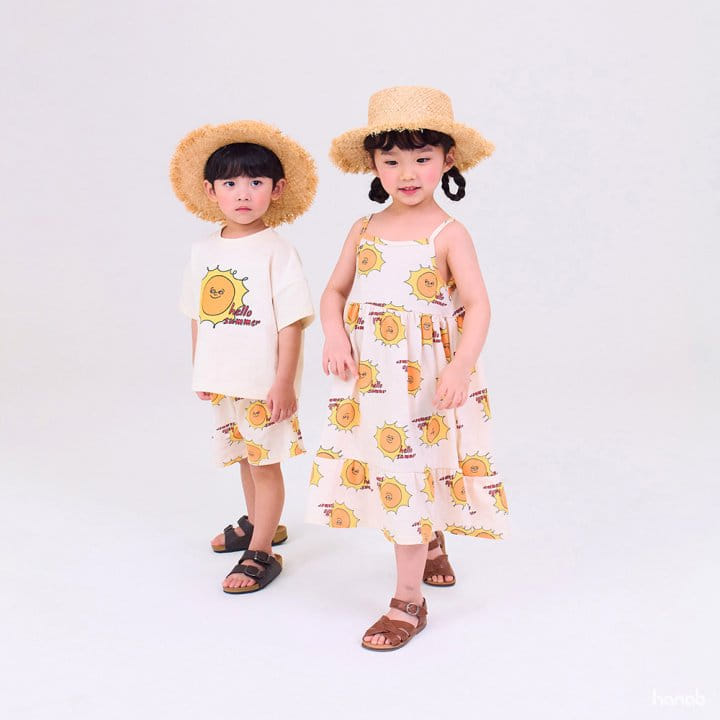 Hanab - Korean Children Fashion - #Kfashion4kids - Sun Top Bottom Set - 2