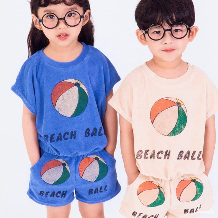 Hanab - Korean Children Fashion - #childofig - Beach Ball Top Bottom Set - 10