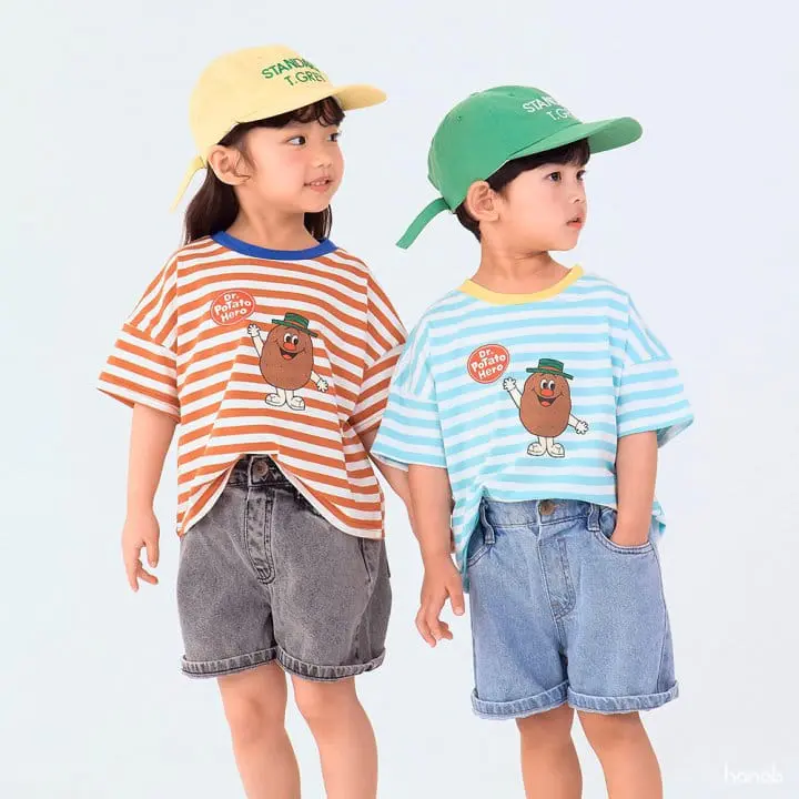 Hanab - Korean Children Fashion - #childofig - Potato Short Sleeve Tee - 3