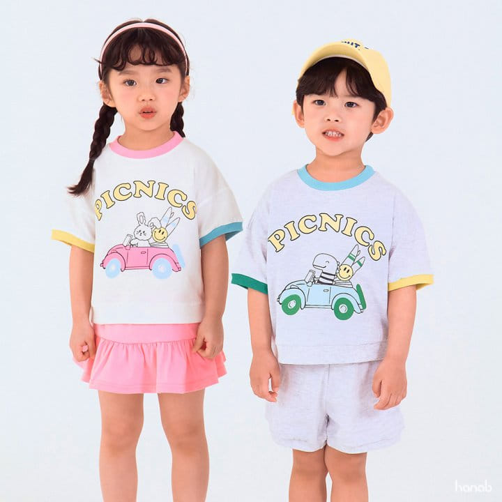 Hanab - Korean Children Fashion - #childrensboutique - Picnic Top Bottom Set - 7