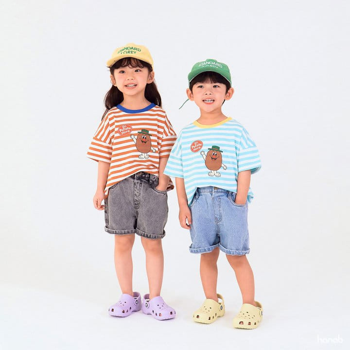 Hanab - Korean Children Fashion - #childrensboutique - Potato Short Sleeve Tee - 5