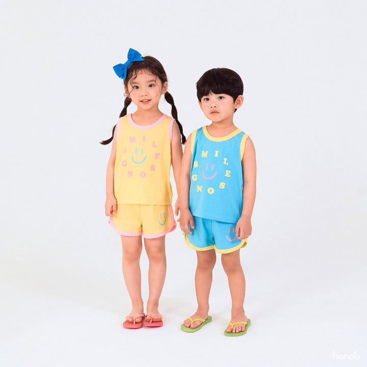 Hanab - Korean Children Fashion - #designkidswear - Smile Song Top Bottom Set - 10