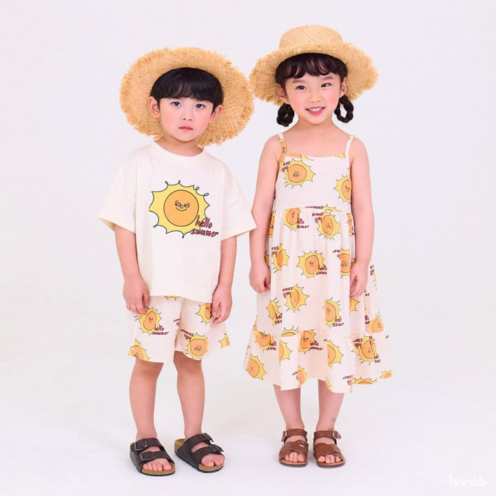 Hanab - Korean Children Fashion - #kidzfashiontrend - Sun Top Bottom Set