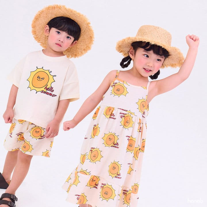 Hanab - Korean Children Fashion - #littlefashionista - Sun Top Bottom Set - 3