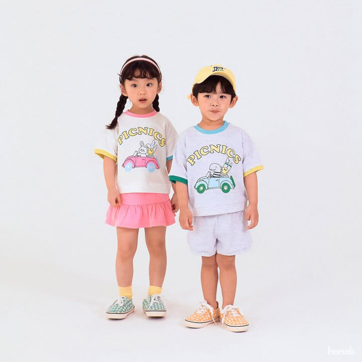 Hanab - Korean Children Fashion - #magicofchildhood - Picnic Top Bottom Set - 2