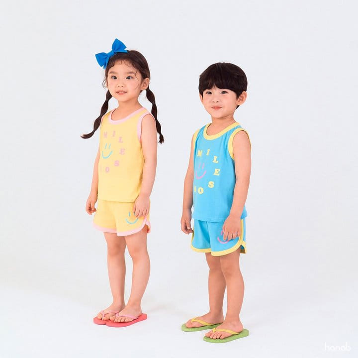 Hanab - Korean Children Fashion - #magicofchildhood - Smile Song Top Bottom Set - 2