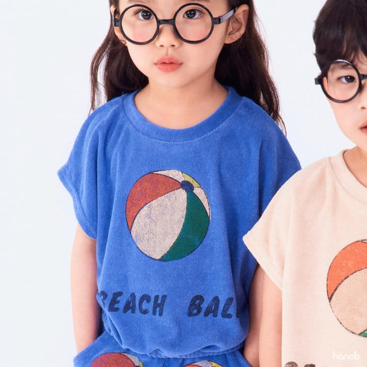 Hanab - Korean Children Fashion - #minifashionista - Beach Ball Top Bottom Set - 8