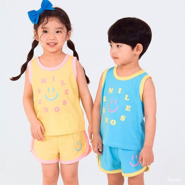 Hanab - Korean Children Fashion - #stylishchildhood - Smile Song Top Bottom Set - 7