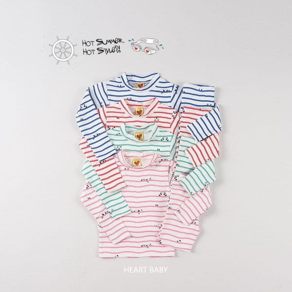 Heart Baby - Korean Children Fashion - #Kfashion4kids - Panda Rash Guard Top Bottom Set - 2