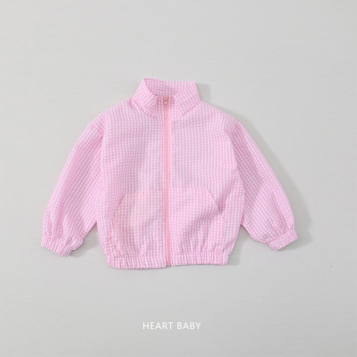 Heart Baby - Korean Children Fashion - #Kfashion4kids - Jijimi Check Windbreaker Jumper - 9