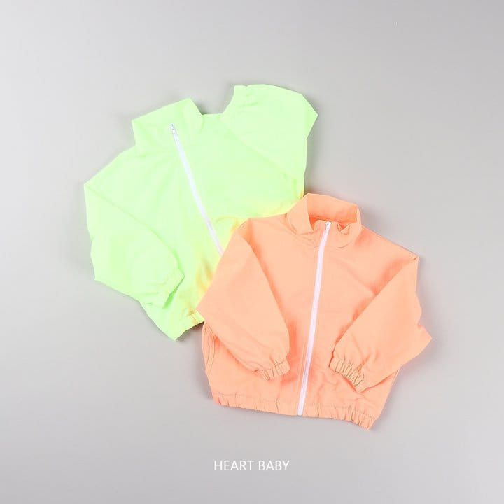 Heart Baby - Korean Children Fashion - #childofig - Neon Windbreaker Jumper - 2