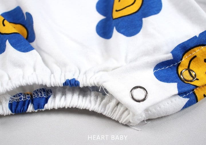 Heart Baby - Korean Children Fashion - #designkidswear - Daisy Short Sleeve Body Suit - 8