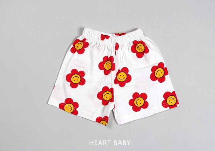 Heart Baby - Korean Children Fashion - #designkidswear - Daisy Short Sleeve Top Bottom Set - 7